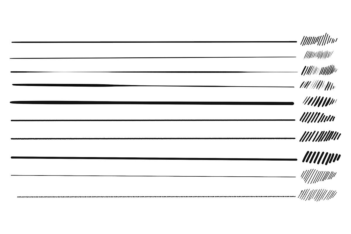 10支Procreate极细勾线笔刷